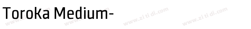 Toroka Medium字体转换